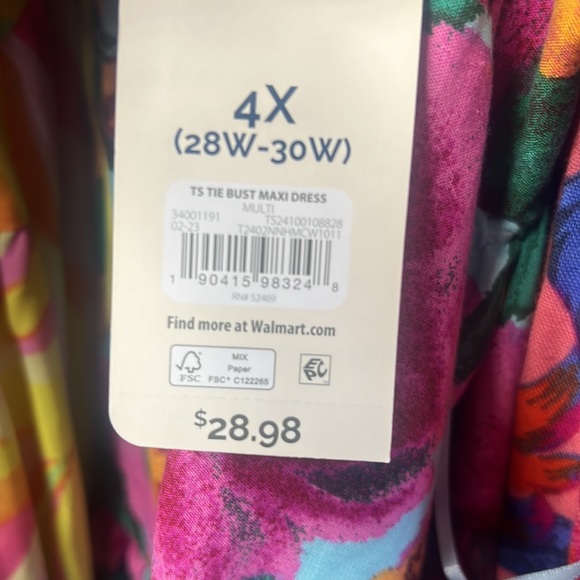 Terra & Sky Women's Plus Size Tiered Maxi Dress - Picture 8 of 9